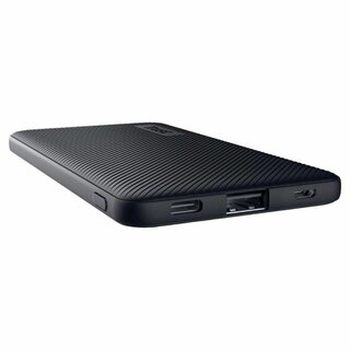 Powerbank Trust 24679, Primo, ultradnn, mit 5.000 mAh, RC, schwarz