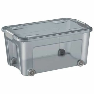 Aufbewahrungsbox CEP 2356560061, recycelter Kunststoff, 43 Liter, transparent