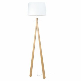 Stehlampe Aluminor Zazou LLS B, Buche, LED, weiß