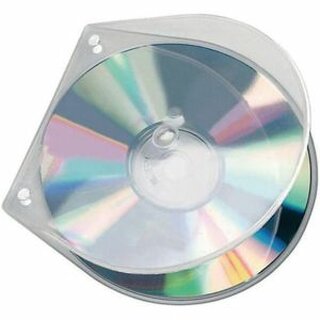 CD/DVD-Abhefthlle Veloflex 4365000, fr 1 CD/DVD, transparent, 10 Stck