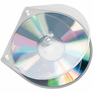 CD/DVD-Abhefthlle Veloflex 4365000, fr 1 CD/DVD, transparent, 10 Stck