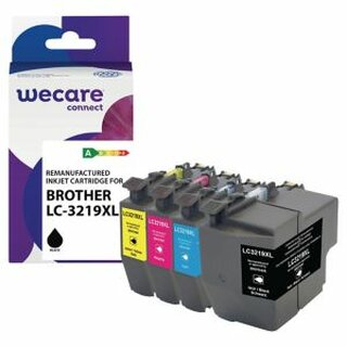 Multipack WECARE K10200W4, komp. zu Brother LC3217 BCMY, 2200 Seiten, sortiert