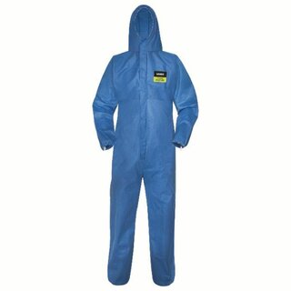 Einwegschutz-Overall Uvex 8997611, Typ 5/6, Air, Chemikalien, Gre: L, blau