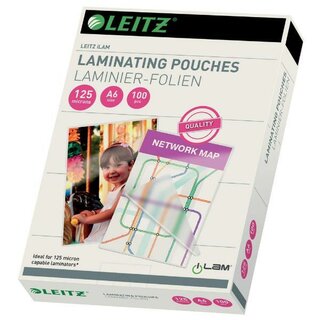 Leitz 33806 Laminiertaschen 125Mi, A6, 100 Stck