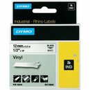 Dymo 18444 Rhino Vinylb. 12mmx5,5m Schwarz/Wei