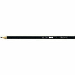 Bleistift Faber-Castell 111102, 2B, schwarz lackierter Schaft, 12 Stck
