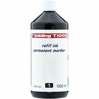 Nachflltusche edding T1000, Inhalt: 1000ml, schwarz