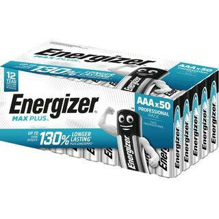 Energizer Alkaline Max Plus Aaa, 50 Stck