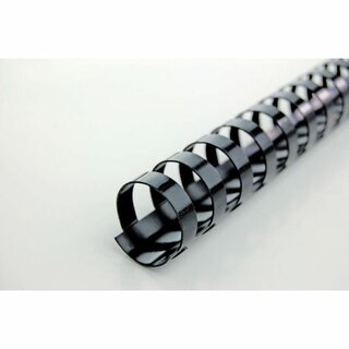 GBC 4028175 Binderücken Pl 10mm Schwarz 100 Stück