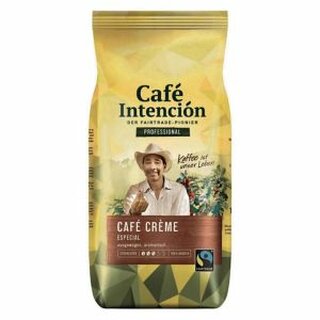 Kaffee Darboven Caf Intencin especial Caf Crme, Fairtrade, ganze Bohne,1000g