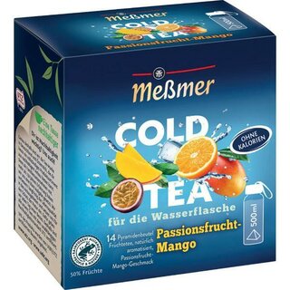 Meßmer Cold Tea Passionsfrucht-Mango, 14 Beutel