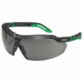 Uvex 9183043 I-5 Schutzbrille schwarz/grün