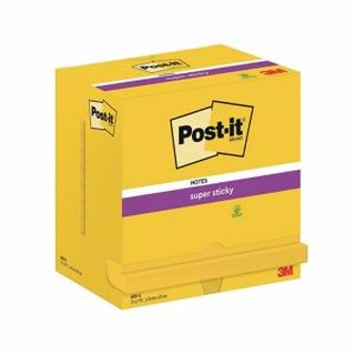 Post-It 655-S Notes, 76x127mm, Gelb, 12 Stück