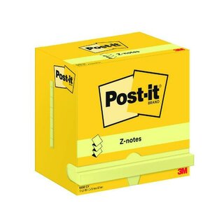 Post-It R350Y Notes, 76x127mm, Z-Faltung, Gelb, 12 Stück