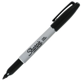 Permanentmarker Sharpie, Rundspitze, Strichstrke: 1,0mm, schwarz