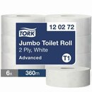 Toilettenpapier Tork 120272 Advanced Jumbo, 2-lagig, 1800...
