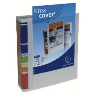 Ordner Exacompta Krea Cover, A4, Rckenbreite: 80mm, wei