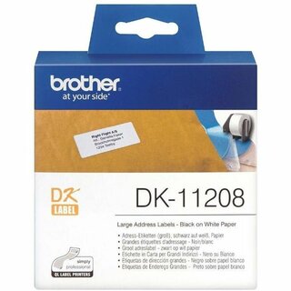 Brother Dk-11208 Etiketten 38x90mm Wei, 400 Stck