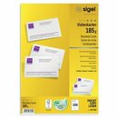 Visitenkarten Sigel DP830, 85 x 55mm, 185g, blanko, wei,...