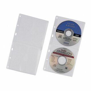 CD/DVD-Abhefthlle Durable 5203, fr 2 CD/DVD, transparent, 5 Stck