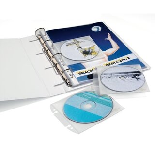 CD/DVD-Hlle Durable Cover Easy 5223-19 fr Ordner oder Ringbcher, 10 Stck