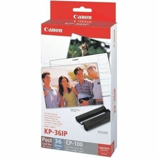 Druckset Canon KP36IP, Fotopapier 100x150mm, 36 Blatt, inkl. Farbkartusche