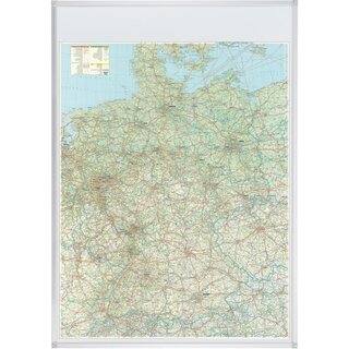 Straßenkarte Franken KA301P, BRD, 140 x 100cm, pinnbar +...