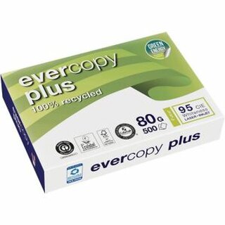 Kopierpapier Recycling Evercopy Plus 50038, A3, 80g, 95er-Weie, 500 Blatt