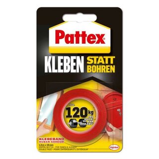 Pattex Pxmt2 Doppelseitiges Klebeband. Maße: 19 mm x 1,5 m.