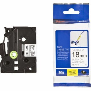 Schriftband Brother TZE-FX241, Breite: 18mm, schwarz auf...