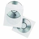 CD-Hlle aus Papier mit Klarsichtfenster, wei, 50 Stck