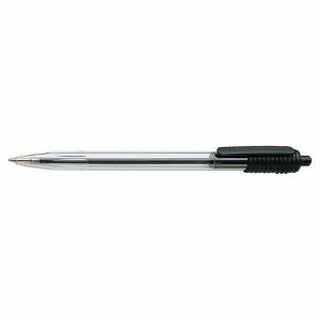 Kugelschreiber WIZ Einweg Druckmechanik Strichstärke 0.5mm schwarz