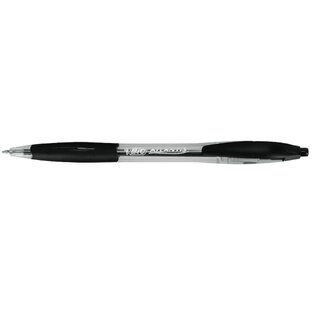 Kugelschreiber BIC Atlantis, Druckmechanik, Strichstrke 0,4mm, schwarz