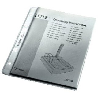 Prospekthüllen Leitz 4705, A5, PP, Stärke: 0,13mm, oben...