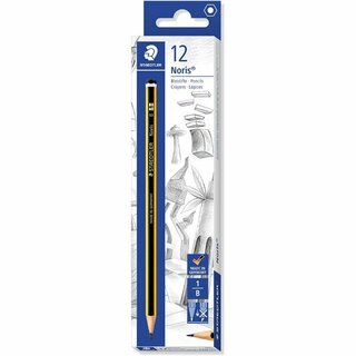 Bleistift Staedtler 120 Noris, Härtegrad: B, gelb-swz...