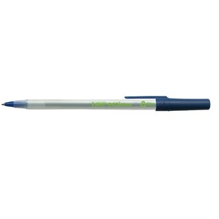 Kugelschreiber BIC 893240 ECOlutions Round Stic, Strichstrke: 0,4mm, blau