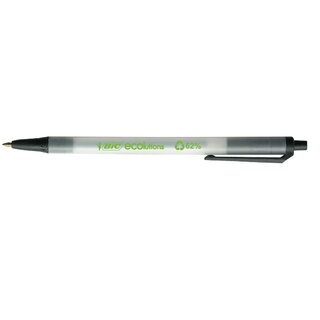 Kugelschreiber BIC 8806871 ECOlutions Clic Stic, Strichstrke: 0,4mm, schwarz