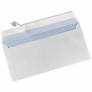 Neutral Briefumschlge DIN lang, ohne Fenster, HK, 90g, wei, 500 Stck