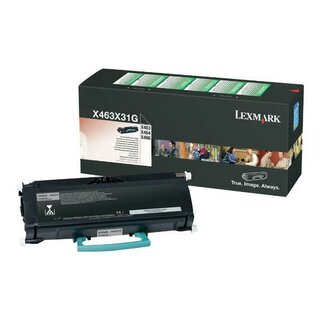 Rckgabetoner Lexmark X463X31G, Reichweite: 15.000 Seiten, Projekt, schwarz