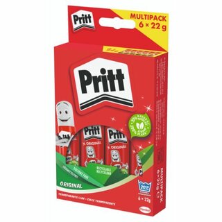 Klebestift Pritt PS6BF, Multipack, 22g, 6 Stck