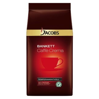 Kaffee Jacobs Bankett Caffè Crema, ganze Bohne, 1000g