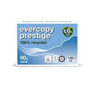 Kopierpapier Evercopy 1911, Recycling, A3, 80g, 160er-Weie, 500 Blatt