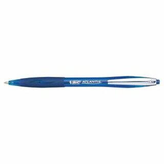 Kugelschreiber BIC 902132 Atlantis Premium, Strichstrke: 0,4mm, blau