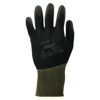 Mechanikschutzhandschuhe HYFLEX 48-101, Größe 8, schwarz