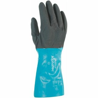 Ansell AlphaTec 58-535 Chemikalienschutzhandschuhe, Gr. 8, gr�n/grau
