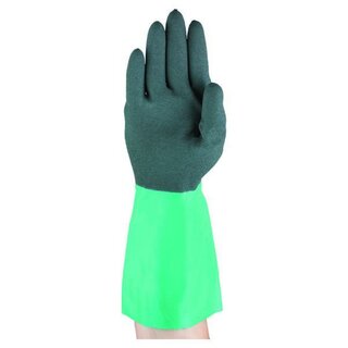 Ansell AlphaTec 58-535 Chemikalienschutzhandschuhe, Gr. 11, gr�n/grau