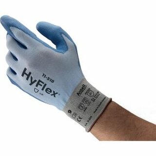 Schnittschutzhandschuhe HyFlex 11-518, Gre 7, blau, 12 Paar