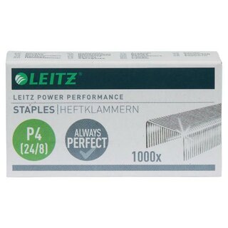 LEITZ Heftklammer 5571-00-00, 24/8, verzinkt, 1.000 Stck