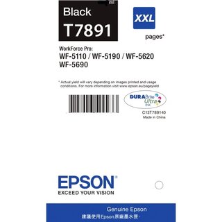 Tintenpatrone Epson T789140, Reichweite: 4.000 Seiten, schwarz