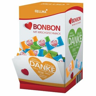 Hellma Herzbonbons Danke 70000149, sortiert, 200 Stück